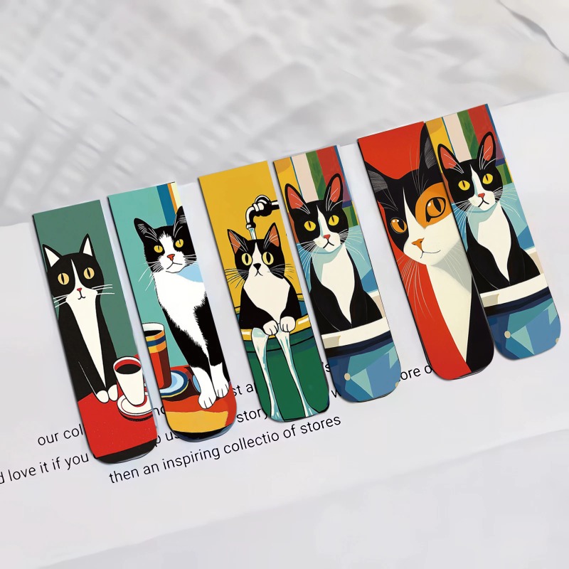 Office Supply Office Stationery Items - Segnalibri magnetici per gatti semplici e