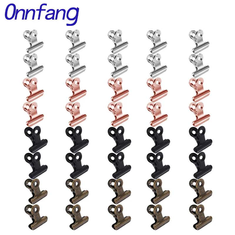 Binder Clip Assorted - 40/20PCS Set Mini 21x23mm Impugnatura in