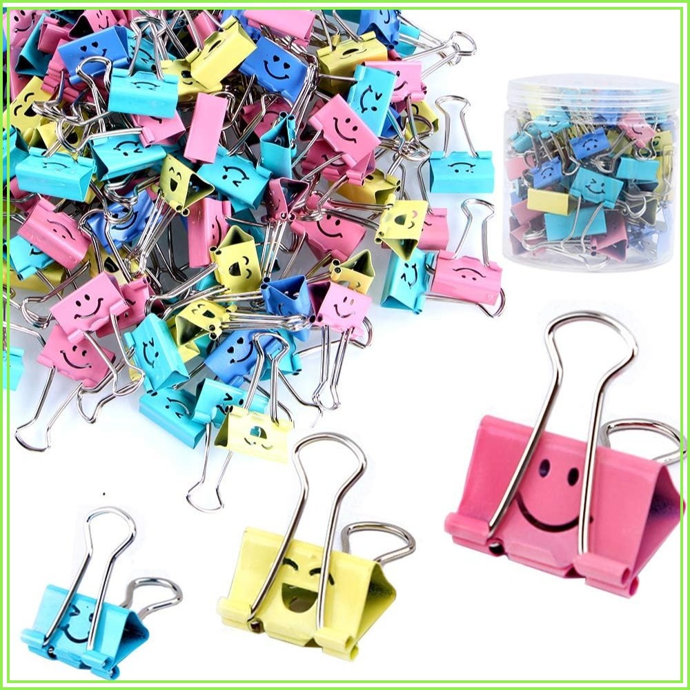Binder Clip Assorted - 80 Pezzi di Clip Assortite, Graziose