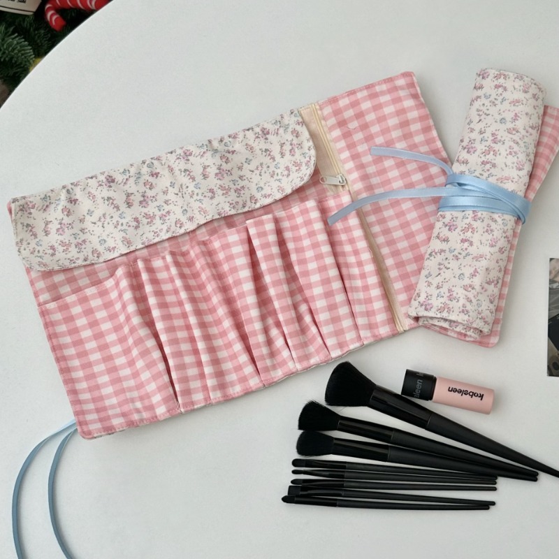Pen Pouch Roll - Astucci per matite arrotolabili floreali primaverili