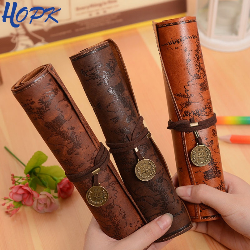 Pen Pouch Roll - Astucci per matite con mappa del