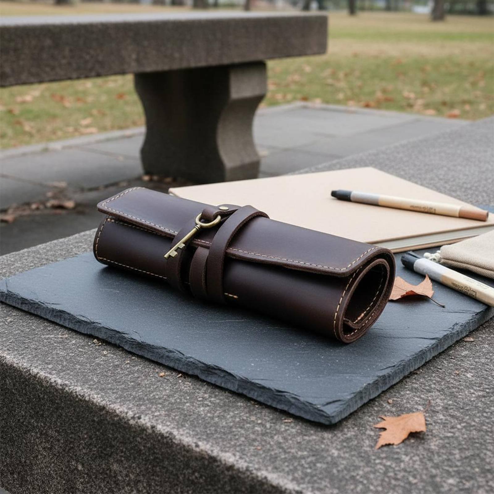 Astuccio Arrotolabile in Pelle - Pen Pouch Roll recensione e prezzo
