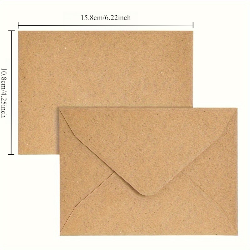 50/100 pz Buste di Carta Kraft - Letter Envelope Kraft recensione e prezzo