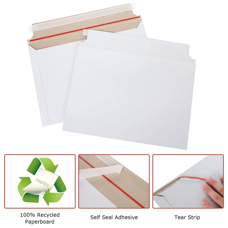 25 Buste Rigide Bianche per Sp - Letter Envelope Kraft recensione e prezzo