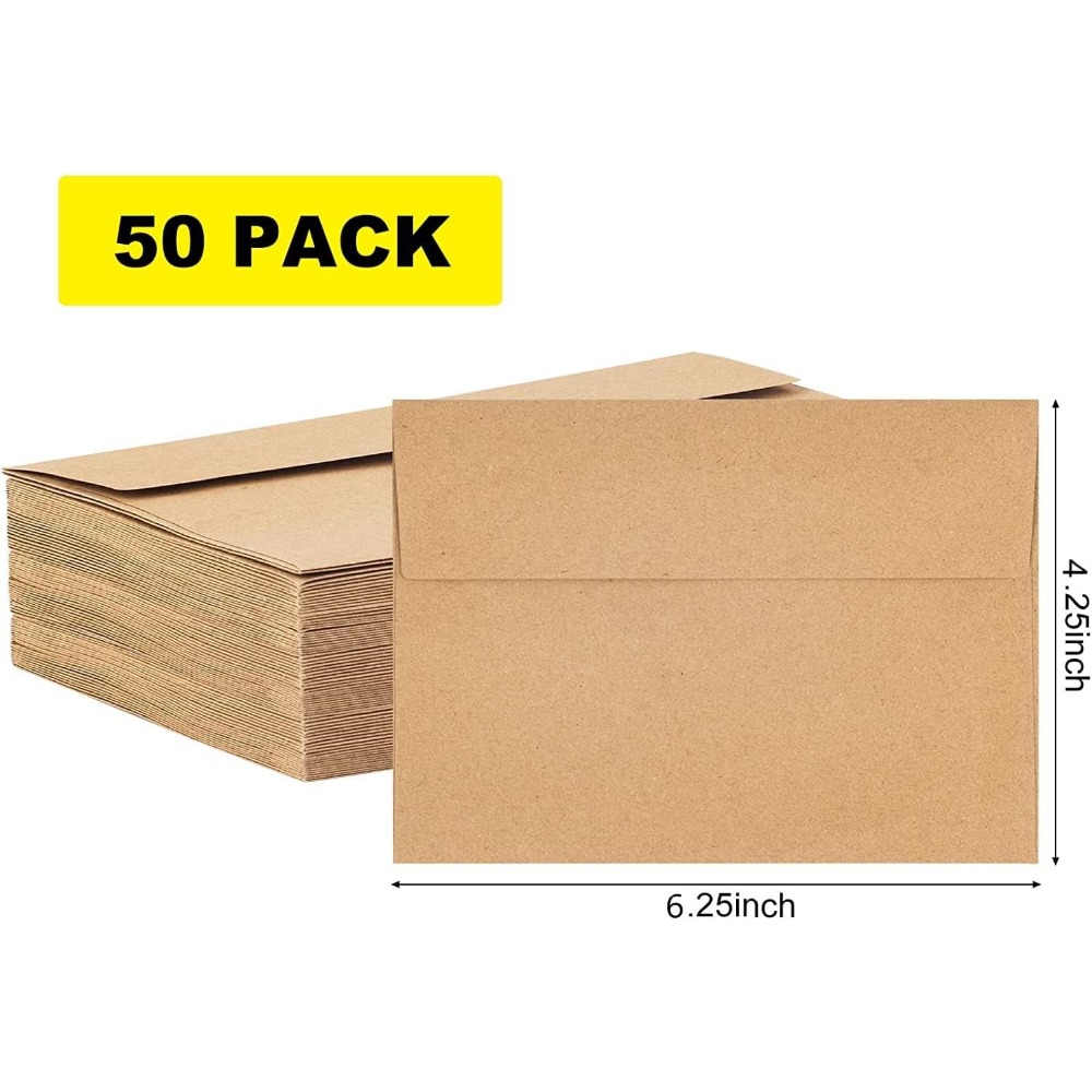 Confezione da 50 buste in cart - Letter Envelope Kraft recensione e prezzo